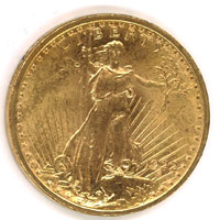 Effigie 20 $ US Pile, Liberty Liberté branche d