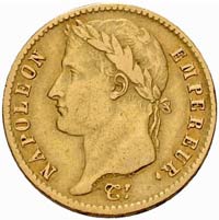 Effigie Napoléon 20 Frs Or Empereur Pile, napoléon empereur 
