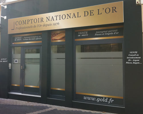Achat Or & Vente d'Or Valence 26000 Devanture d'Or à Valence Devanture Comptoir National de l'Or Valence Achat Or & Vente d'Or Valence 26000 Devanture d'Or à Valence Devanture Comptoir National de l'Or Valence