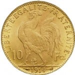Pièce d' Or Napoléon 10 francs