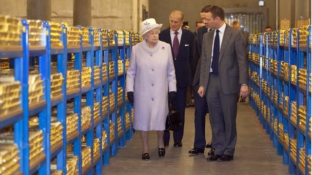 Londres, un gigantesque coffre-fort rempli de 7 500 tonnes d’or