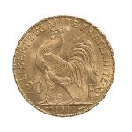 Pièces d'or Napoléon 20 Frs 