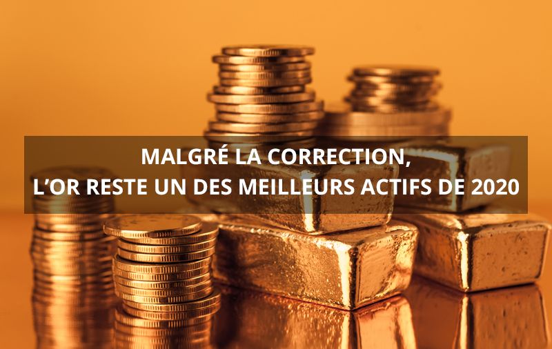 Malgré la correction, l’or reste un des meilleurs actifs de 2020