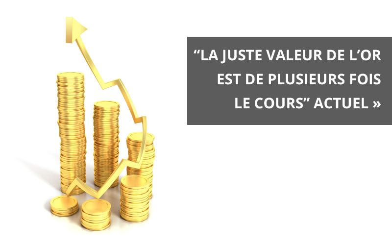 « La juste valeur de l’or est de plusieurs fois le cours actuel »