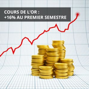 Cours de l’or : +16% au premier semestre