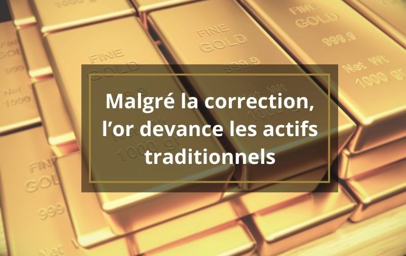 Malgré la correction, l'or devance les actifs traditionnels