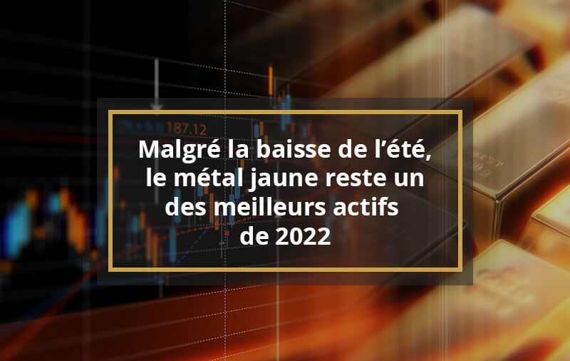 Malgré la baisse de l’été, le métal jaune reste un des meilleurs actifs de 2022