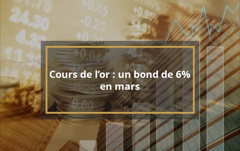 Crise bancaire et Cours de l’or : un bond de 6% en mars