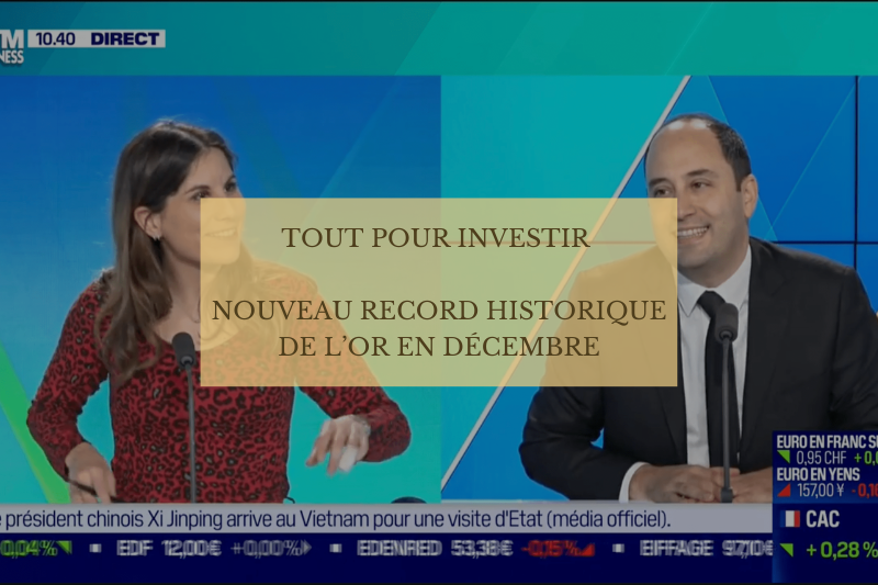 Interview de Laurent Schwartz sur BFM Business - Nouveau record historique du cours de l’or en décembre