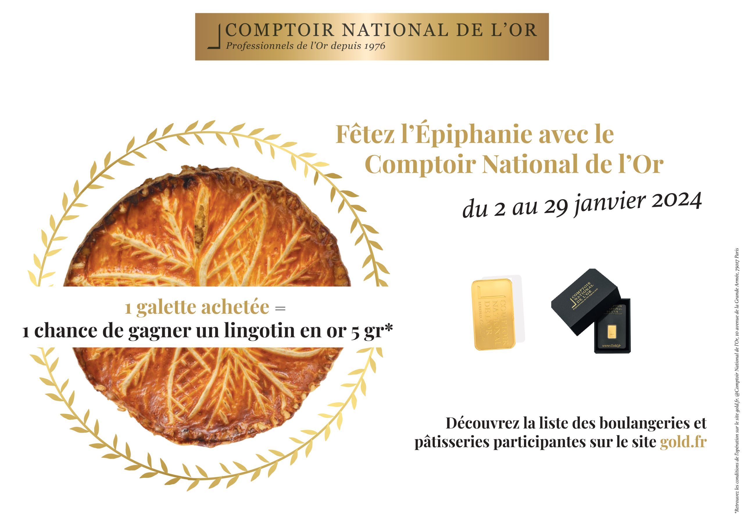 Avec le Comptoir National de l'Or, la gourmandise est récompensée !