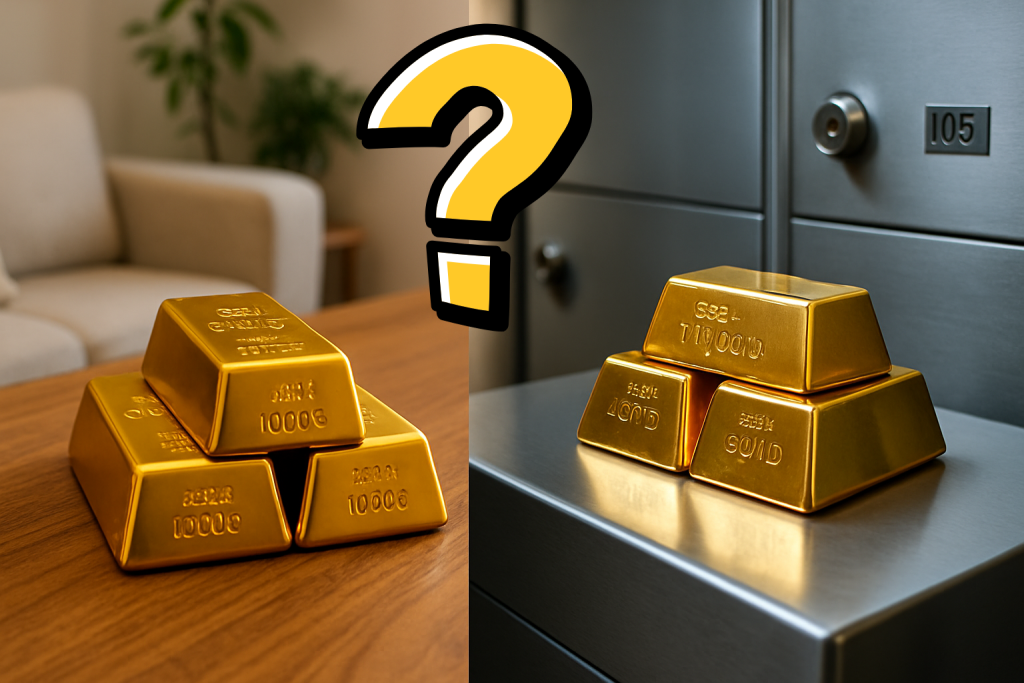 L'or en banque VS chez soi : quelle est la vraie meilleure option ...