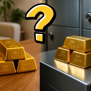 L’or en banque VS chez soi : quelle est la vraie meilleure option ?