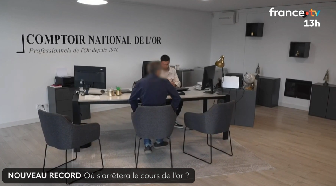 L'agence de La Rochelle du Comptoir National de l'Or interrogé par France 2