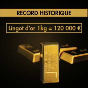 Lingot d’or : record historique à 120 000 €