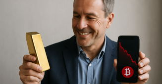 Les cryptos chutent, l’or flambe : un signal que les épargnants ne doivent pas ignorer