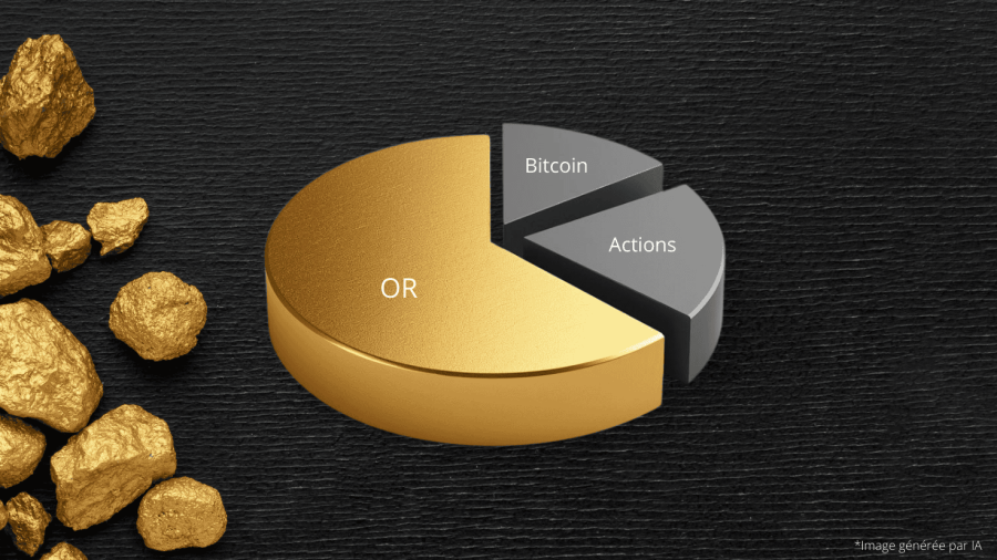 Cours de l’or : au-dessus des actions et du bitcoin