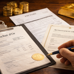 Achat d&rsquo;or : les 3 documents à conserver pour revendre sans perdre