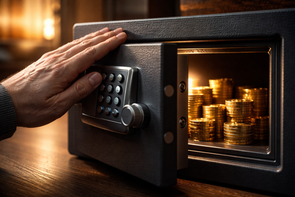 Stocker son or à domicile : les trois points qui font basculer le risque ...