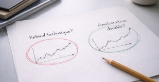 Janvier : la confusion fréquente entre rebond technique et amélioration durable